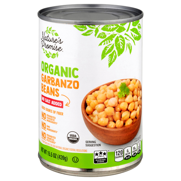 Nature's Promise Organic No Salt Added Garbanzo Beans