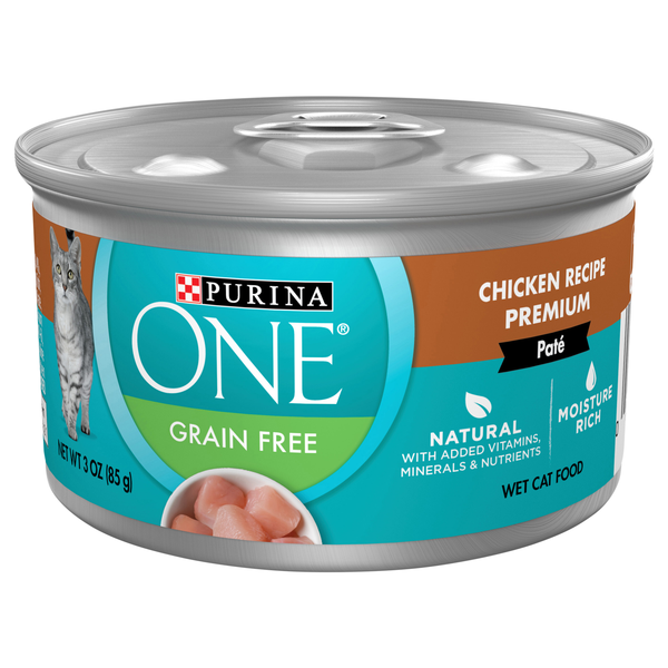 Save on Purina ONE Wet Cat Food Pate Chicken Recipe Grain Free Natural