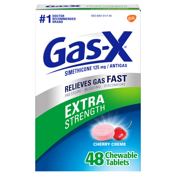 Gas-X Anti Gas Extra Strength Cherry Creme Chewable Tablets
