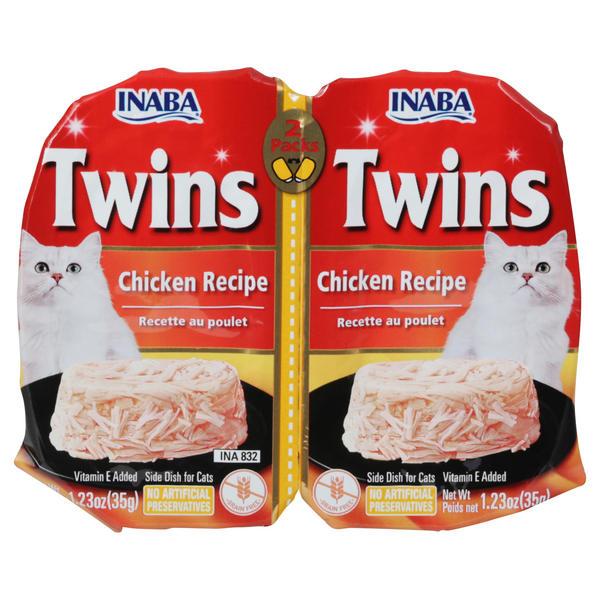 Save on Inaba Twins Side Dish for Cats Chicken Recipe 2 ct Order