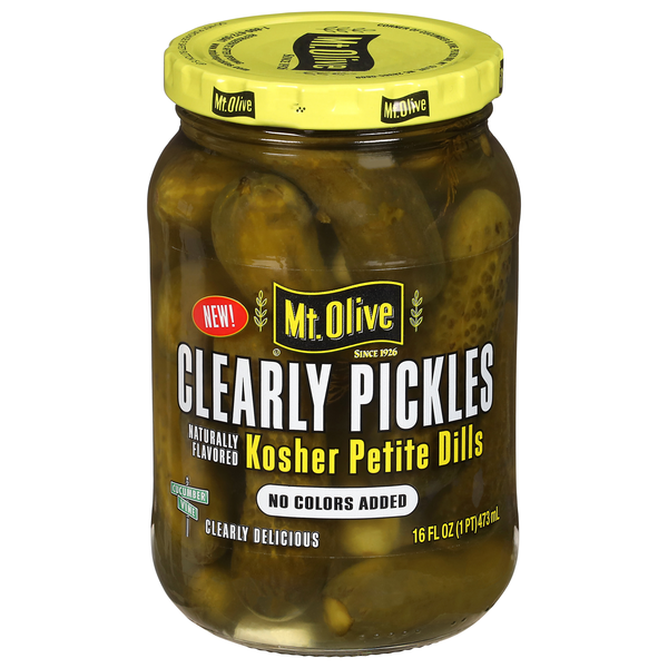 Mt. Olive Clearly Pickles Kosher Petite Dills