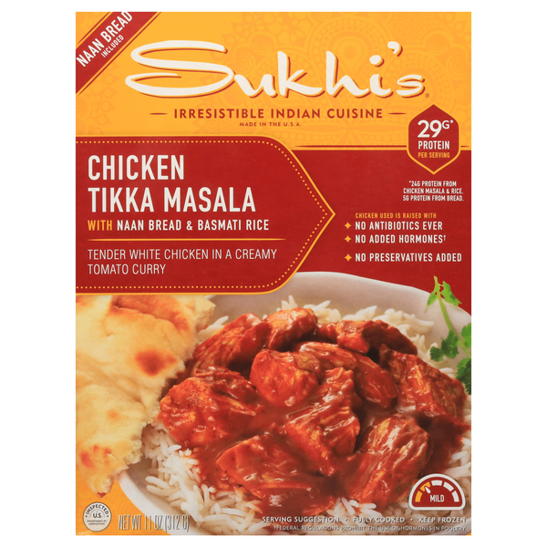 Sukhi's Chicken Tikka Masala with Naan Bread & Basmati Rice