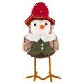 Smart Living Harvest Bird Decor Red Top Hat