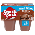 Snack Pack Zero Sugar Chocolate Pudding Cups - 4 ct