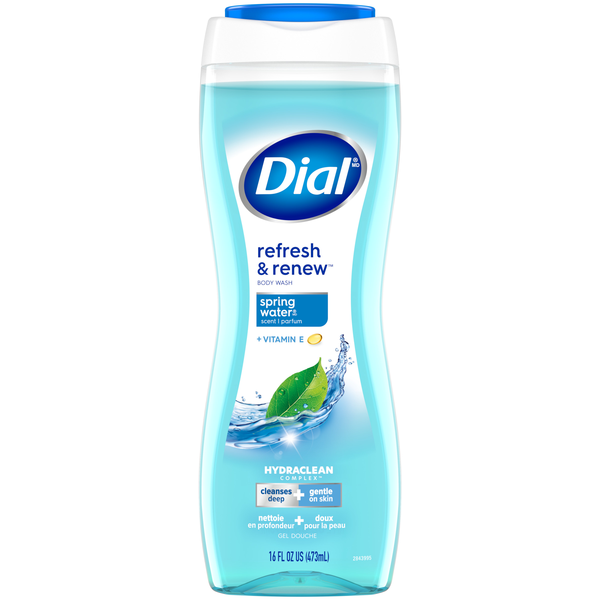 Dial Refresh & Renew Spring Water + Vitamin E Body Wash