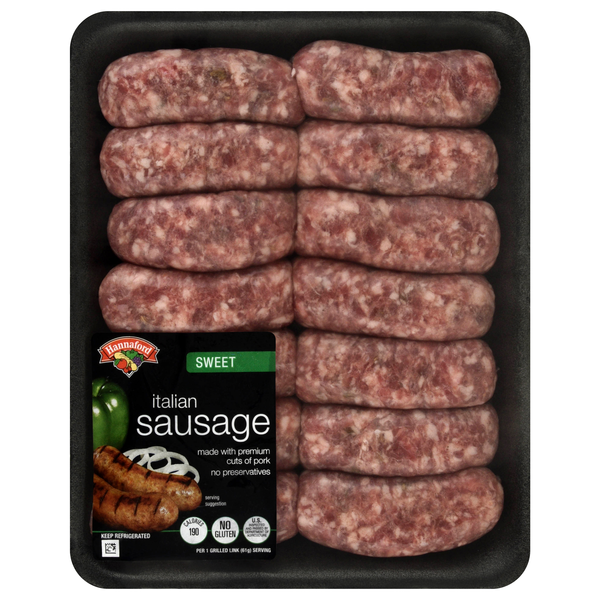 Hannaford Sweet Italian Sausage - 10 ct Fresh