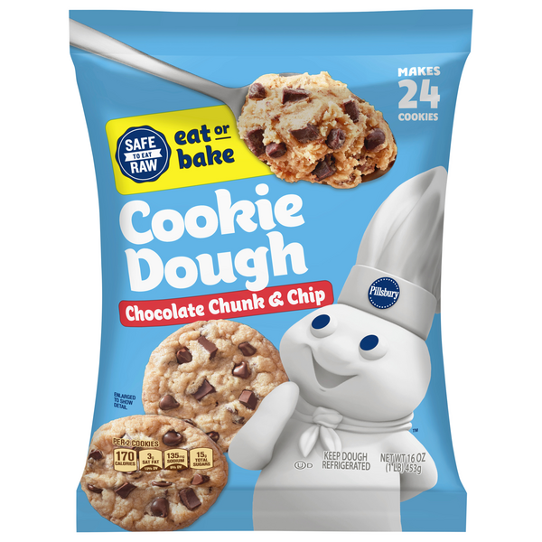 Save on Pillsbury Ready To Bake Cookie Dough Chocolate Chunk & Chip