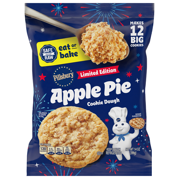 Pillsbury Eat Or Bake Apple Pie Cookie Dough - 12 ct