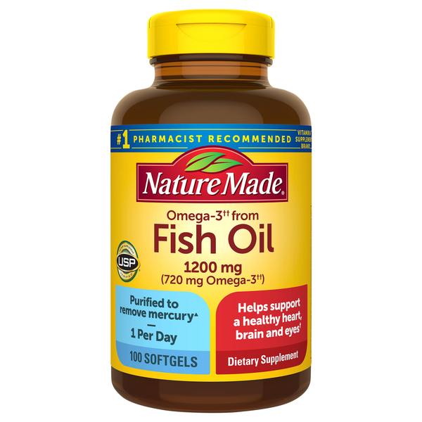 Nature Made Fish Oil 1200 mg Dietary Supplement Softgels