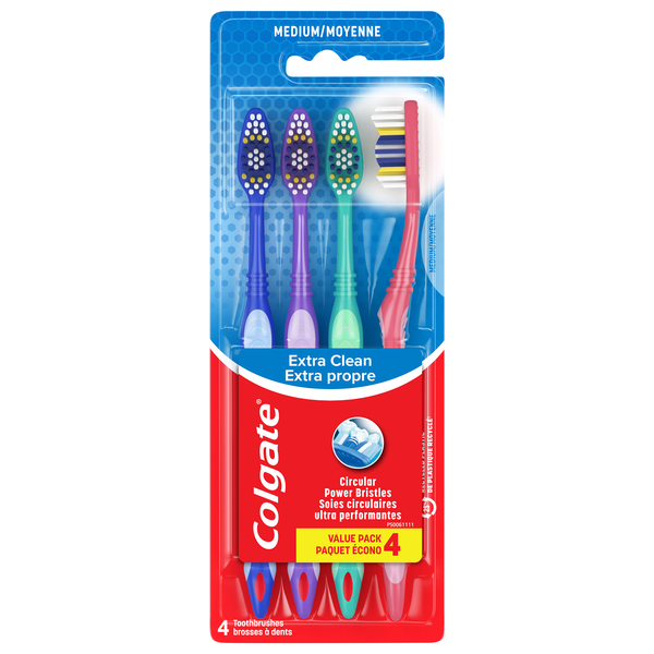 Colgate Extra Clean Toothbrush Full Head Medium Value Pack