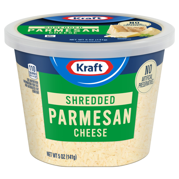 Kraft Shredded Parmesan Cheese Refrigerated