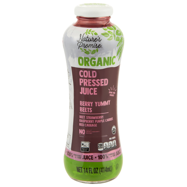 Nature's Promise Organic Cold Pressed Berry Yummy Beets Juice Refrigerated