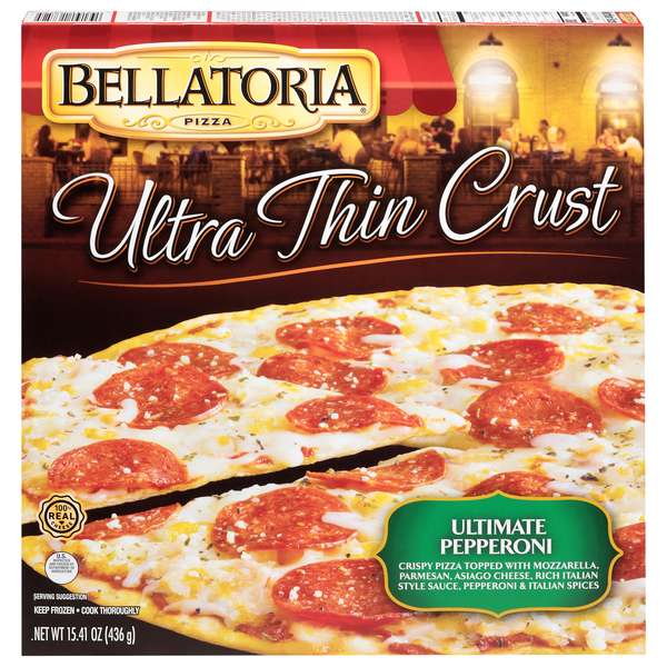 Bellatoria Ultra Thin Crust Ultimate Pepperoni Pizza Frozen