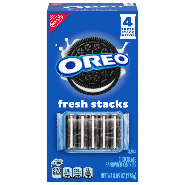 OREO Fresh Stacks Chocolate Sandwich Cookies - 4 ct