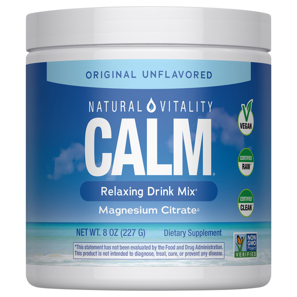 Natural Vitality Calm Unflavored Magnesium Supplement Drink Mix