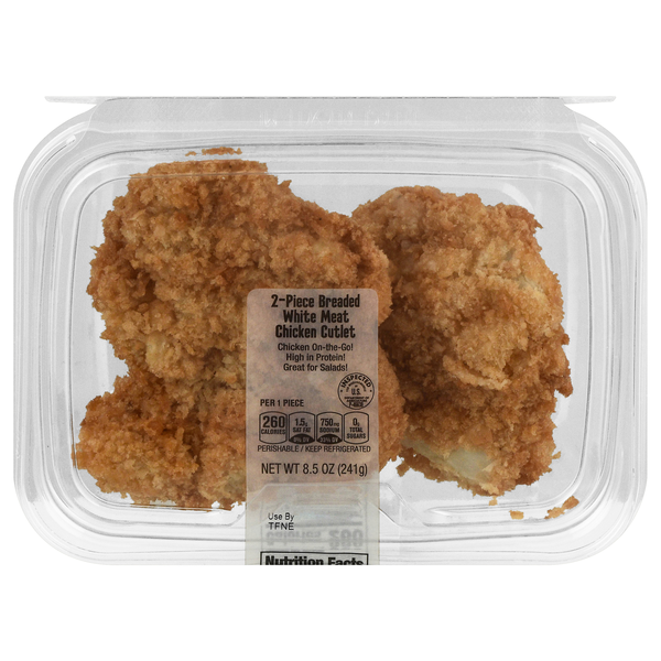 Stop & Shop Breaded White Meat Chicken Cutlet - 2 ct