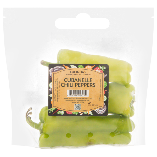 Lucinda's Cubanelle Chili Peppers