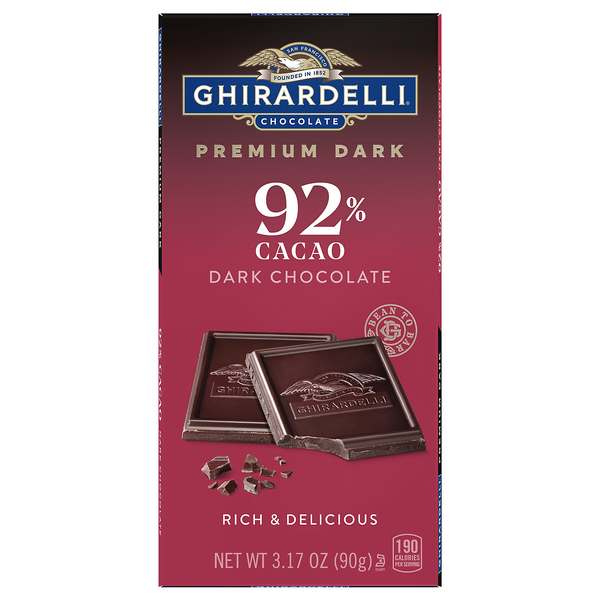 Ghirardelli Intense Dark Chocolate Candy Bar 92% Cacao