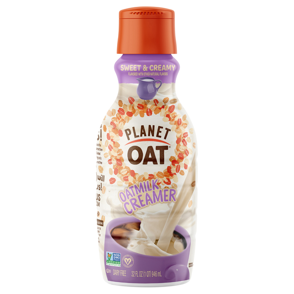 Planet Oat Dairy Free Sweet & Creamy Flavored Oatmilk Coffee Creamer