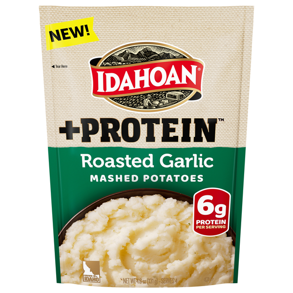 Idahoan +Protein Roasted Garlic Mashed Potatoes
