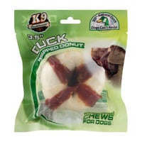 K9 Cookhouse Duck Wrapped Donut Dog Chew 3.5 Inch