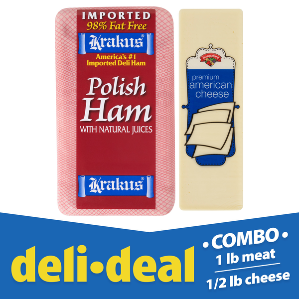 Deli Deal Ham & White American Cheese