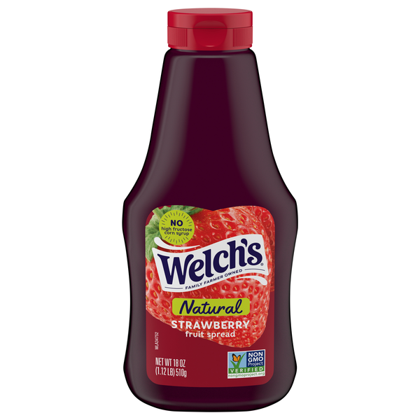 Welch's Natural Strawberry Fruit Spread Squeeze