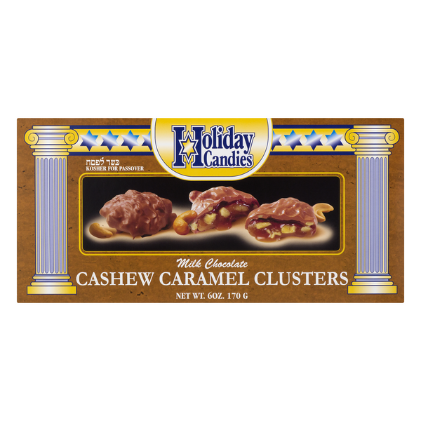 Holiday Candies Cashew Caramel Milk Chocolate Clusters