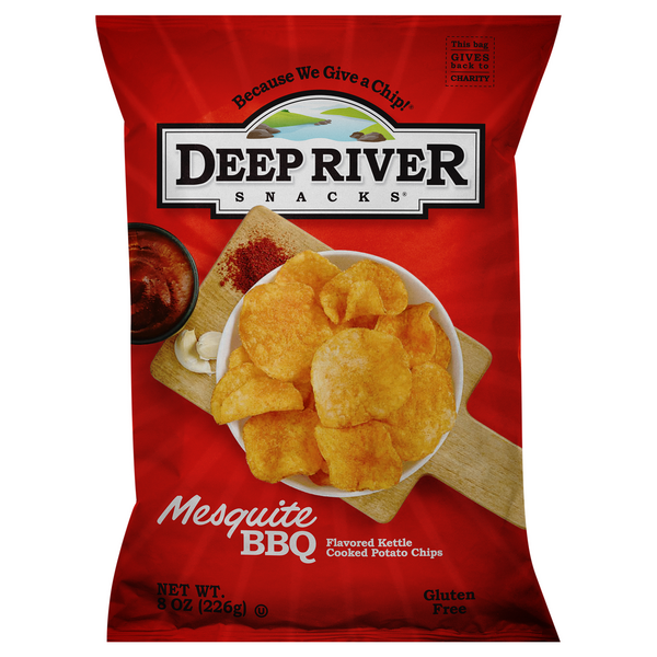 Deep River Snacks Gluten Free Mesquite BBQ Kettle Cooked Potato Chips