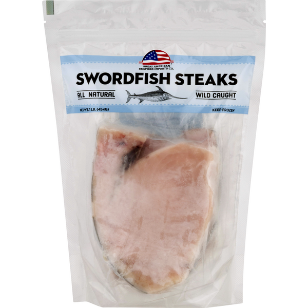 Great American Seafood Wild Caught Swordfish Steaks Frozen