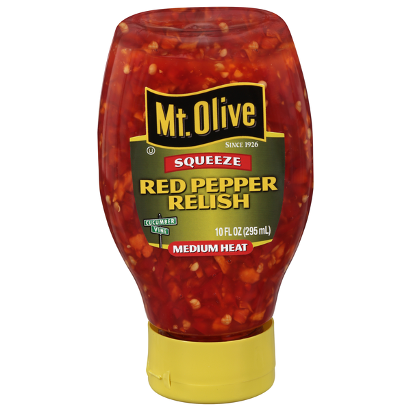 Mt. Olive Medium Heat Red Pepper Relish Squeeze