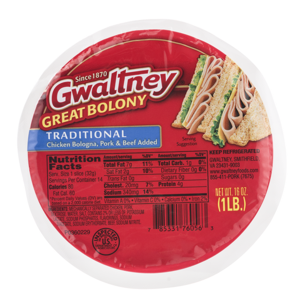 Gwaltney Great Bolony Traditional Bologna