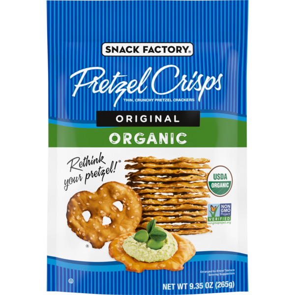 Snack Factory Organic Original Pretzel Crisps
