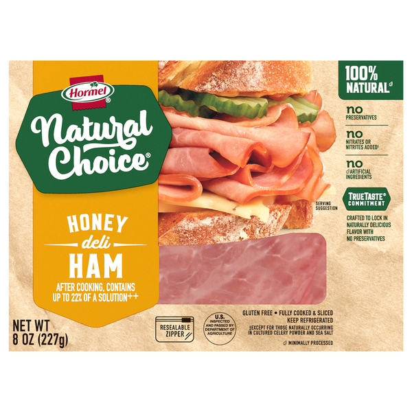 Save on Hormel Natural Choice Deli Ham Honey Sliced All Natural Order