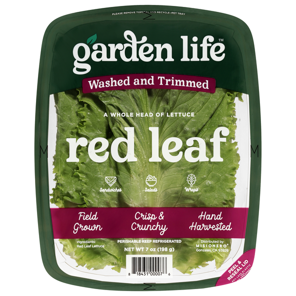 Garden Life Red Leaf Lettuce