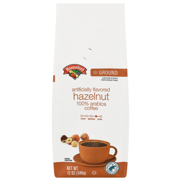 Hannaford Hazelnut Medium-Dark Roast Ground Coffee