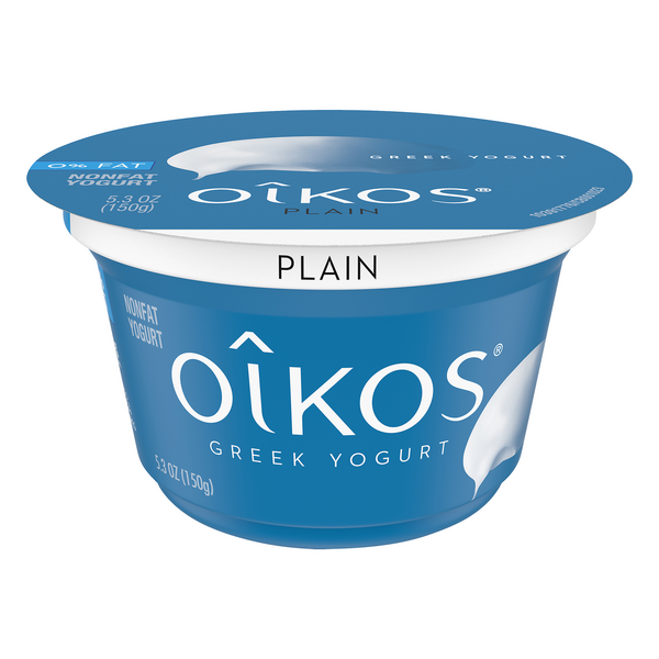 Save on Oikos Greek Yogurt Plain Non Fat Order Online Delivery Stop & Shop