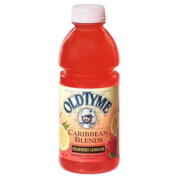 Old Tyme Caribbean Blends Premium Strawberry Lemonade Juice Cocktail