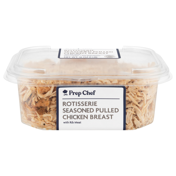 Prep Chef Rotisserie Seasoned Pulled Chicken Breast with Rib Meat