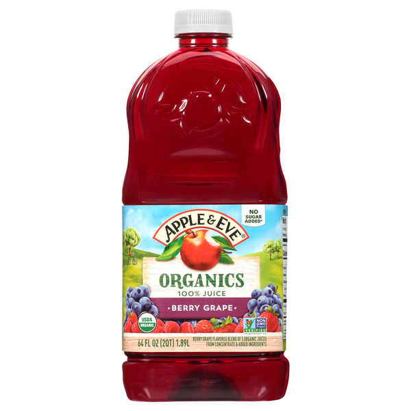 Apple & Eve Organics 100% Berry Grape Juice
