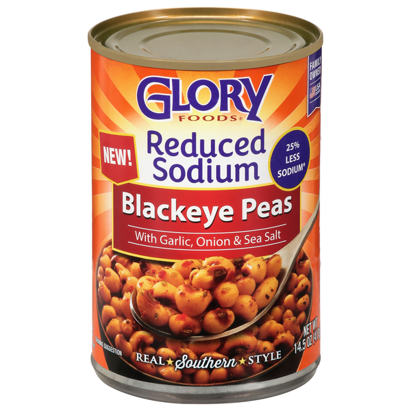 Glory Foods Reduced Sodium Southern Style Blackeye Peas
