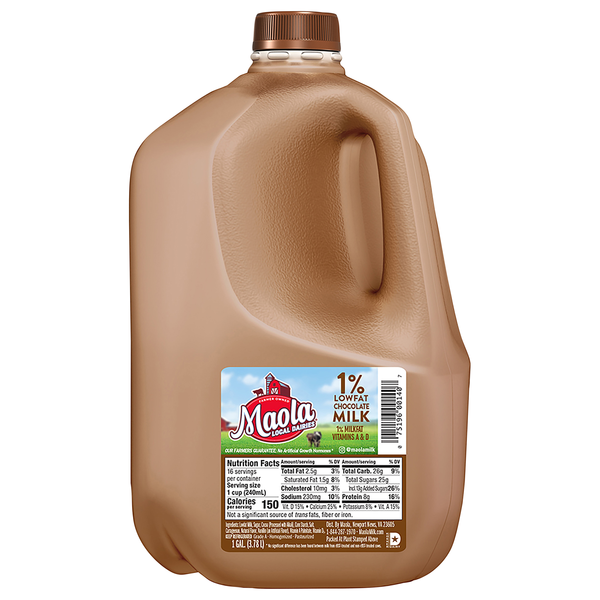 Maola 1% Low Fat Chocolate Milk