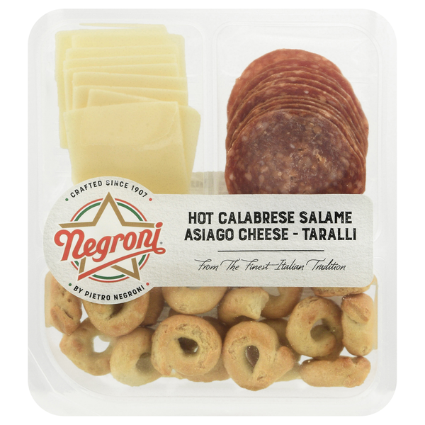 Negroni Hot Calabrese Salame Asiago Cheese Taralli Snack