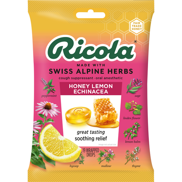 Save on Ricola Cough Drops Honey Lemon Echinacea Order Online Delivery