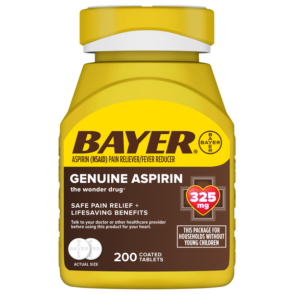 Bayer Aspirin Pain Relief 325 mg Tablets