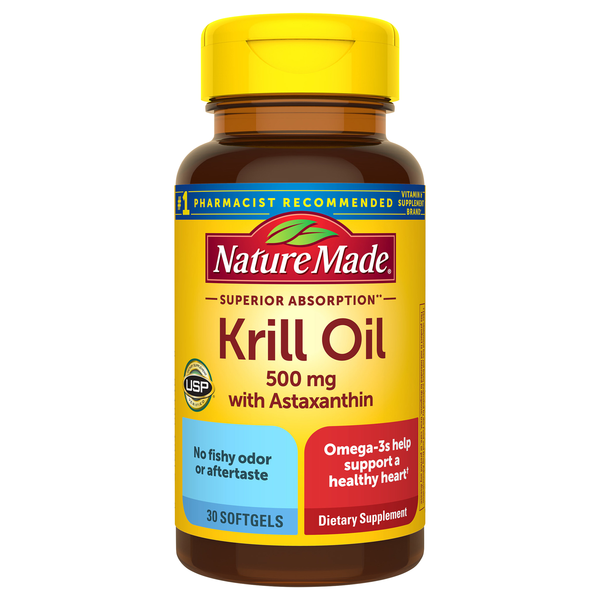 Nature Made Krill Oil 500 mg with Astaxanthin Softgels