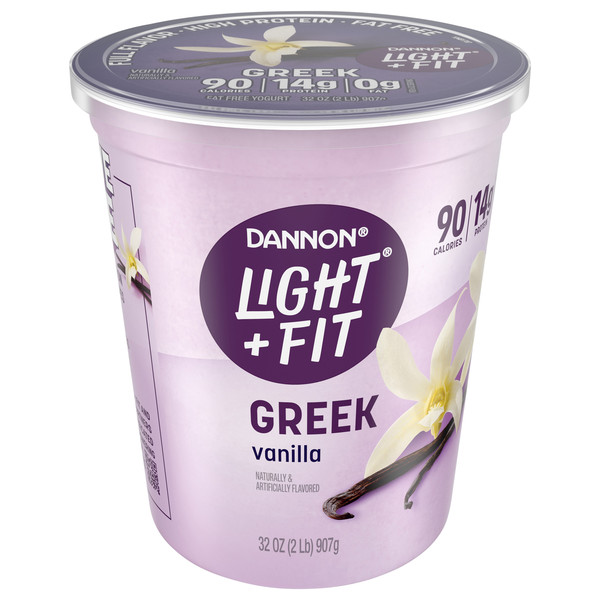 Dannon Light + Fit Fat Free Vanilla Greek Yogurt