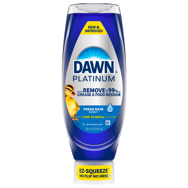 Dawn Platinum EZ Squeeze Fresh Rain Scent Liquid Dish Soap