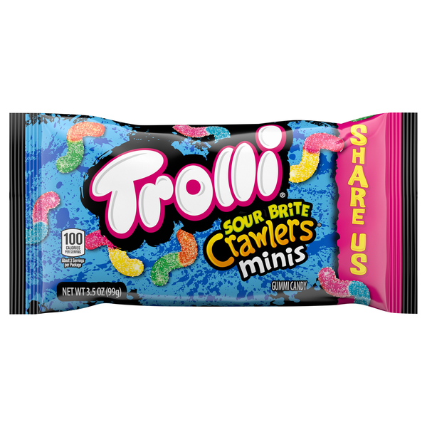 Trolli Sour Brite Crawlers Minis Gummy Candy