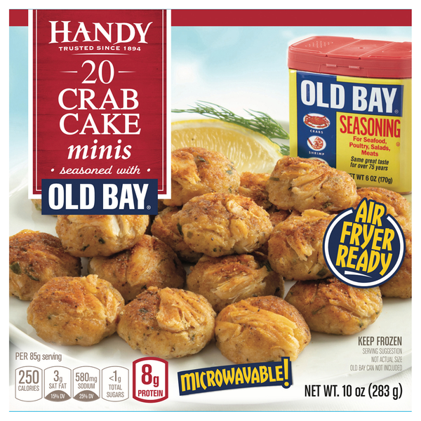 Handy Old Bay Seasoning Crab Cakes Minis - 20 ct Frozen